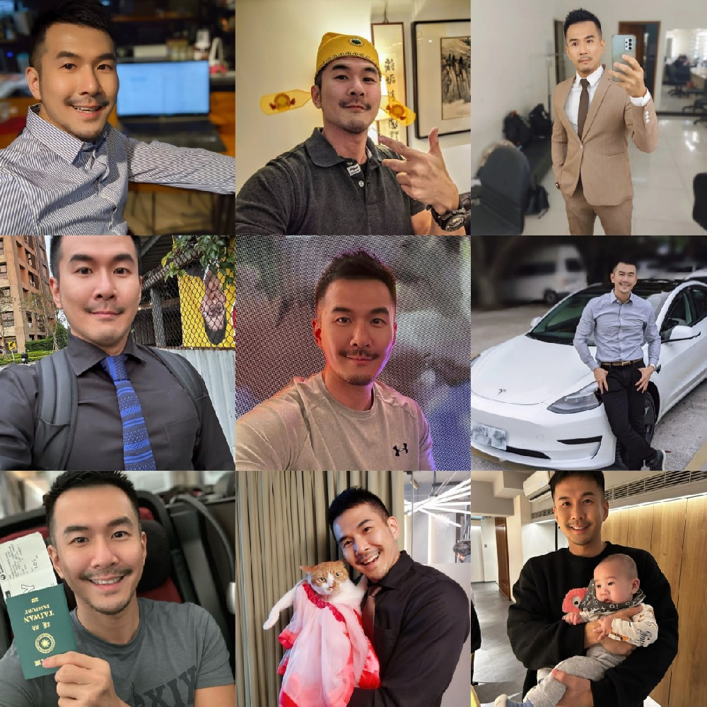 编号ZS53  #台湾 职业 律师 健身 宝爸 保龄球 正装 手持证件后期可PS 旅游 风景 生活日常 照片655张 视屏45个 （带IG）