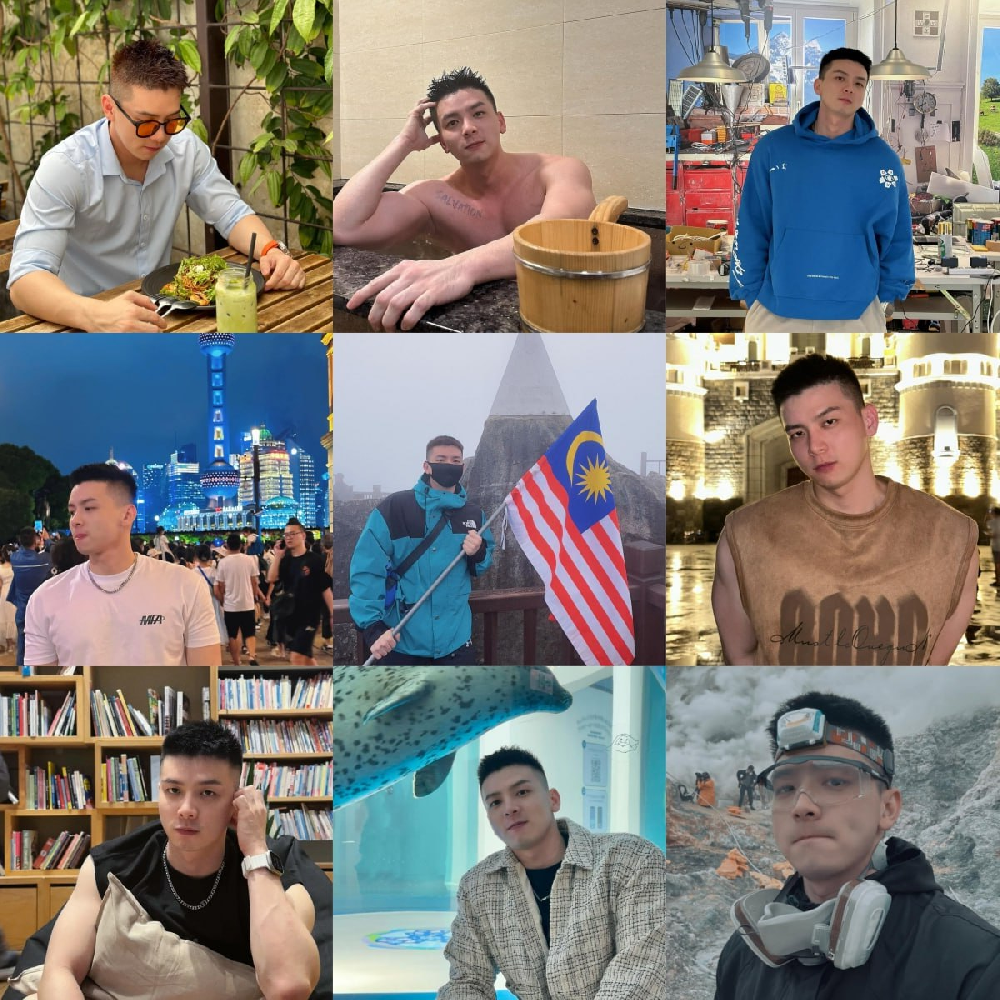 编号ZS121  #马来西亚 职业 咖啡师  腹肌 帅哥  生活场景丰富  生活日常 旅游 风景 照片551张  视屏18个  (带IG）