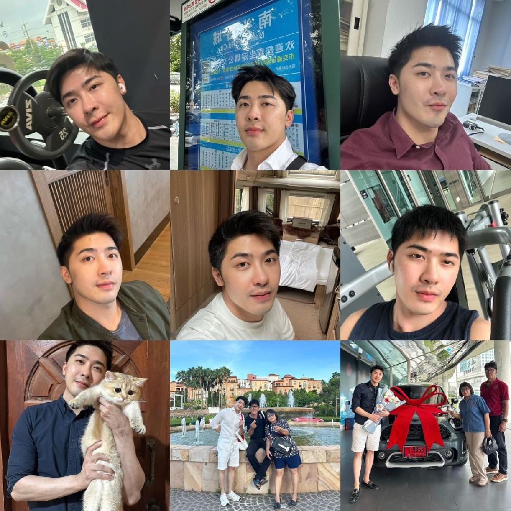 编号ZS66  #泰国 阳光 帅哥 家人合照 健身 浴缸 腹肌 自拍多 旅行 风景 生活日常  照片940张 视屏177个 （带IG）