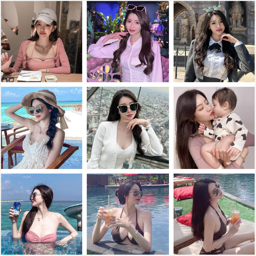 （编号mn39）  #台湾 少妇辣妈 生活日常  旅游  下午茶   泳装 250张照片 8个视频《带博主ig 后期可更新》