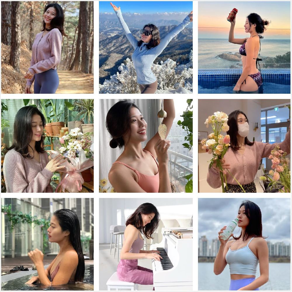 （编号mn26）  #韩国 轻熟温柔美女 日常分享 健身瑜伽  美食 旅游 泳装2303张照片视频315个《带博主ig  后期可更新》