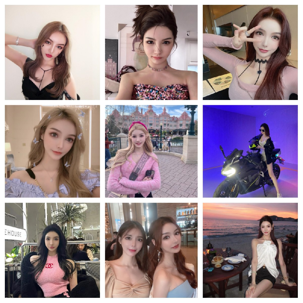 (编号ssk167)   #国内 美女 生活 日常 旅游 聚会 美食 自拍 一年四季照片 素材丰富 照片955张  视屏11个 (带IG)