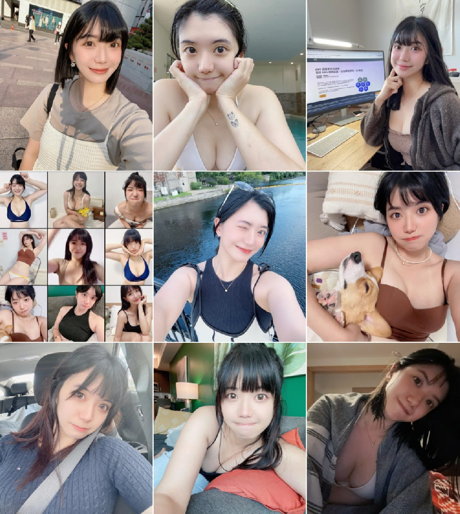 (编号sk411)  #台湾 美女 日常 生活 旅游 自拍多 1708张照片 视频44个（带ig）