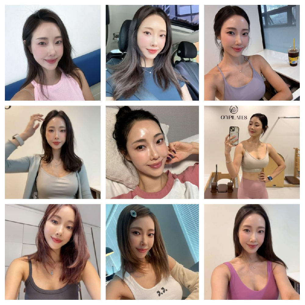 (编号ssk63)  #韩国 宝妈 日常 生活 工作 旅游 自拍多 高尔夫 瑜伽 5771张照片视频1199个（带ig)