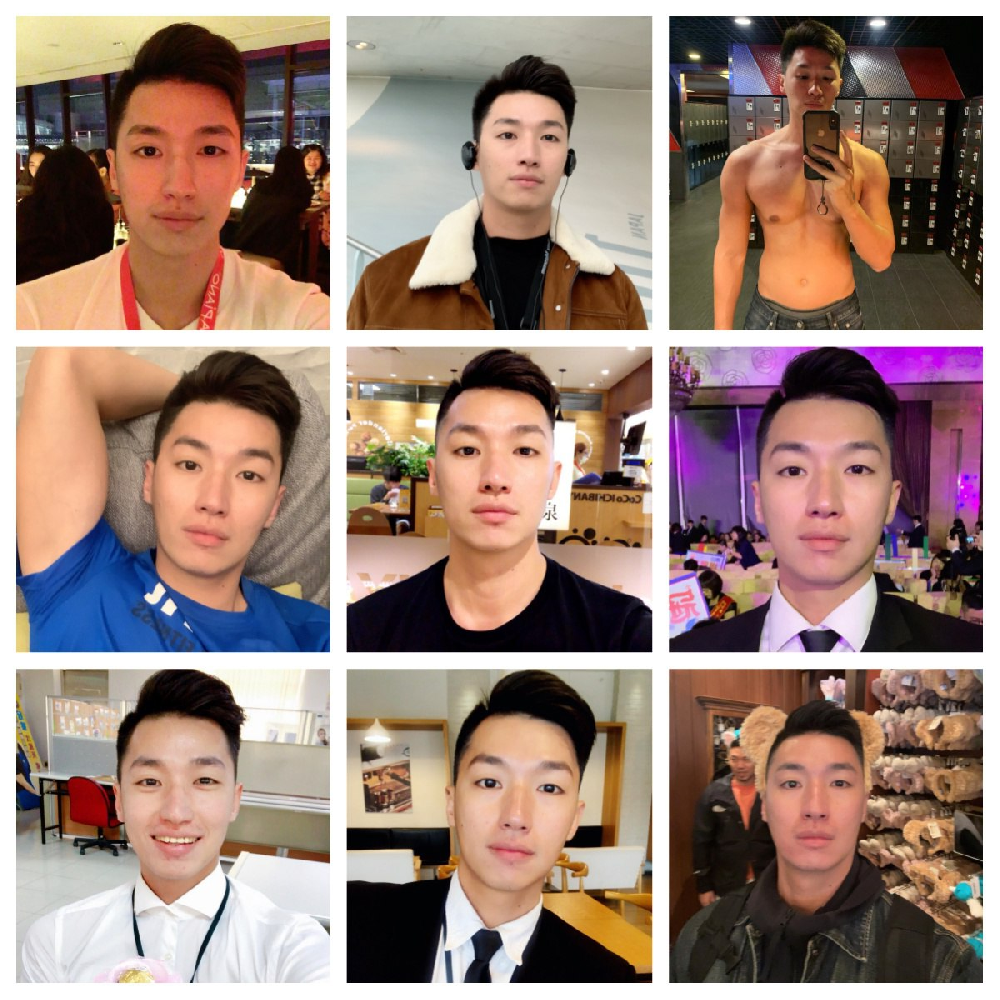 (编号AA38)    #台湾 男子 生活 工作 日常 旅游 健身 正装 自拍多 1009张照片视频108个（带ig)