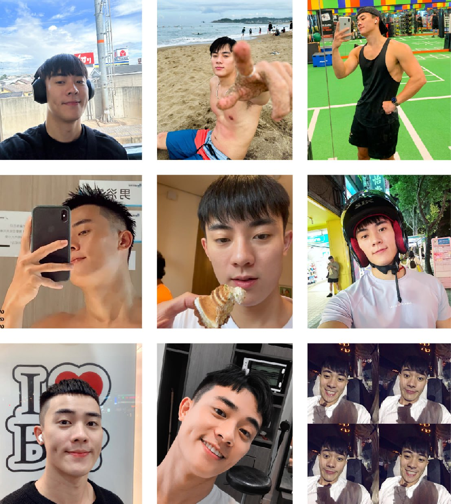 (编号A144)  #台湾 男子 日常 生活 旅游799张照片视频89个