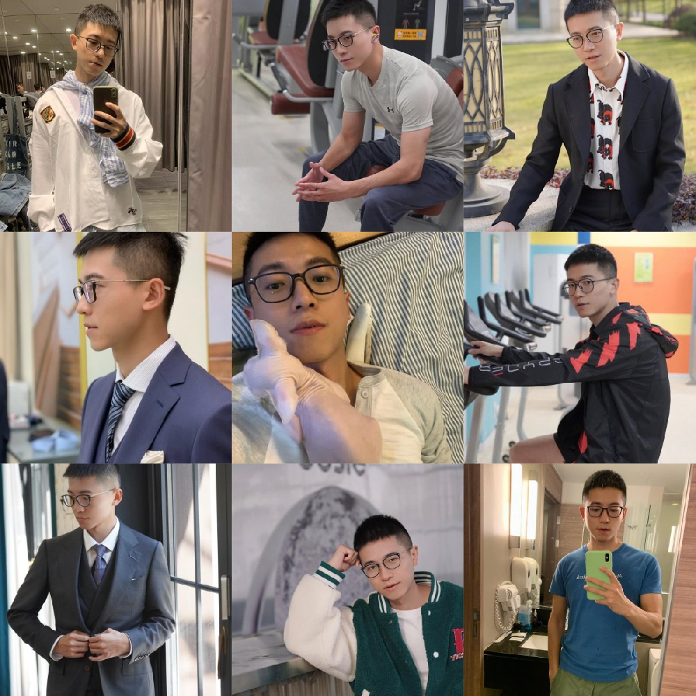 编号ZS135  #国内 职业 服装店老板 健身 肌肉 正装 生活场景丰富  生活日常 旅游 风景 照片1923张  视屏12个  (带IG）