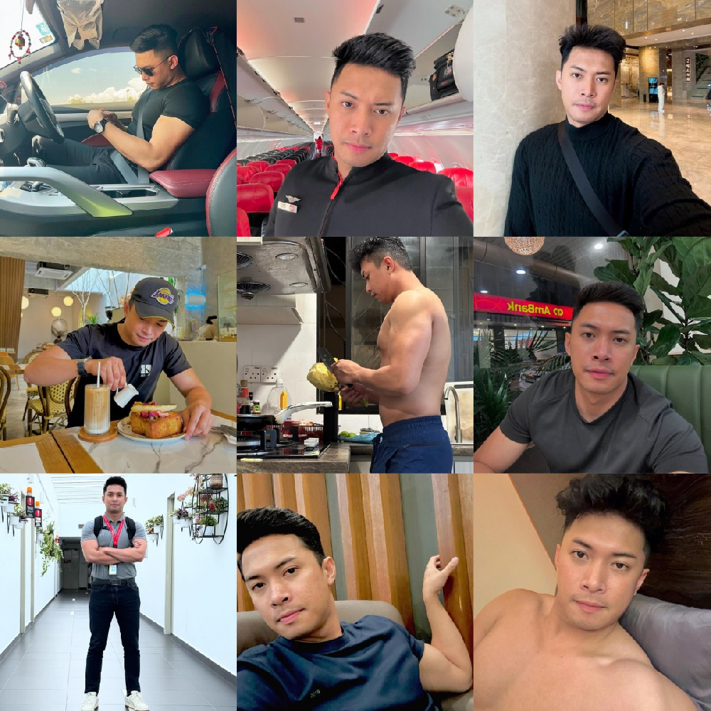 编号ZS136 #马来西亚  职业 空少 生活场景丰富  生活日常 旅游 风景 照片377张  视屏29个  (带IG）