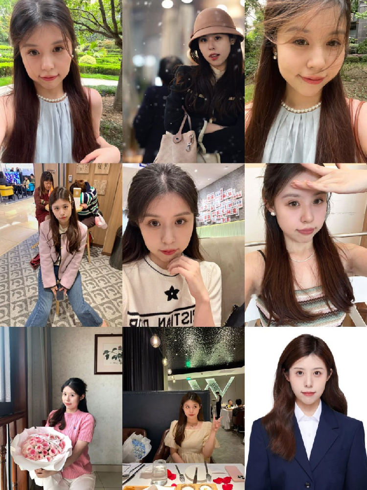 编号1XH05 #证件  #国内 一年四季衣服都有  银行工作上班照   多个不同服装造型证件照   领证跟拍照  旅游照 有个5分钟长的求婚视频  外出吃饭照 生活日常 《证件照》   照片 815张  视频21个   （带ig） 证件照🌟🌟🌟🌟🌟 生活日常🌟🌟🌟  证件⭐️  带国内身份证正反面