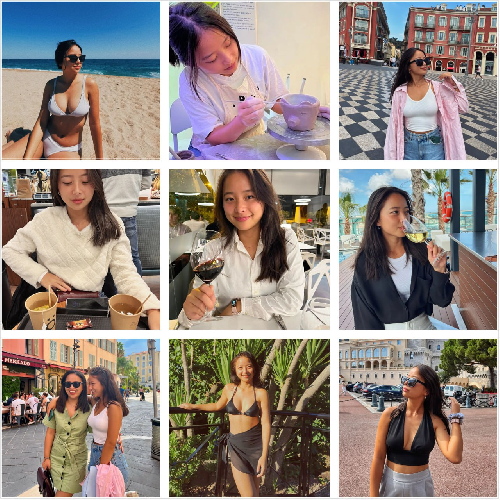 mn100 #在西班牙的亚洲女    生活日常   旅游   下午茶    情侣   旅游居多  单人照多 1442张照片   69个视频 带博主ig   后期可更新