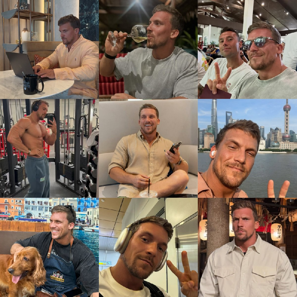 编号UK184 生活日常🌟🌟🌟🌟 #匈牙利  自拍多 居家  冲浪  健身   生活场景丰富   聚会 旅游 风景 生活日常  照片341张  视屏88个 （带IG）